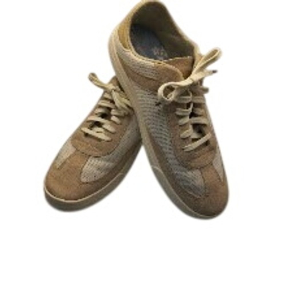 OluKai Pehuea Li Sneakers Womens 10WTan Mesh Suede Casual Walking Shoes